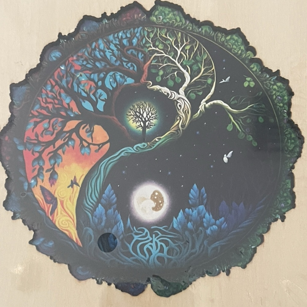 KAAYEE Creative Wooden Puzzles “Yin Yang Tree of Life”  100 Pieces NEW